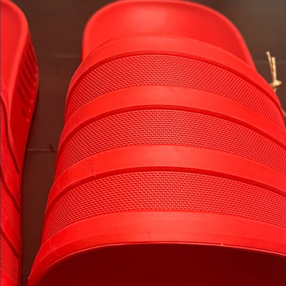 Adidas Racer TR Slides Sandals Shoes new red Mens Size 10